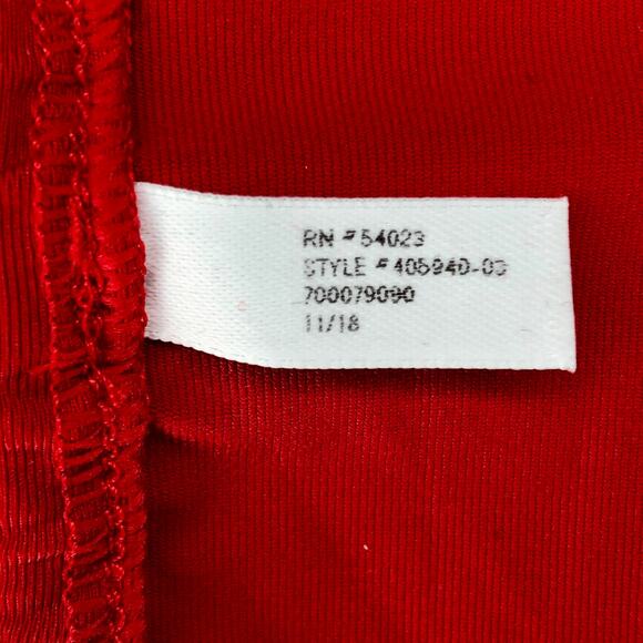 Athleta Red Side Scrunch Swim Tank - Size Small - Picture 10 of 13